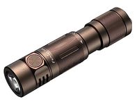 fenix E05R Brown, Rechargeable Mini Keychain LED Torch | 400 Lumens | 64m | 30 Hrs Max | Micro USB Charging | 320 mAh | IP68