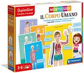 Clementoni 16373 Sapientino Game Montessori 3 Years, Educational Game for The Human Body, Anatomy and Language Development, Made in Italy, Multi-Coloured