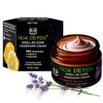 NOX DETOX Underarm and Deodorant Cream with Antioxidants & Kojic Acid | Controls Body Odour over 24 Hours | Dark Underarms | No Aluminium | Women & Men | All Skin Type + Sensitive Skin | Natural & Vegan