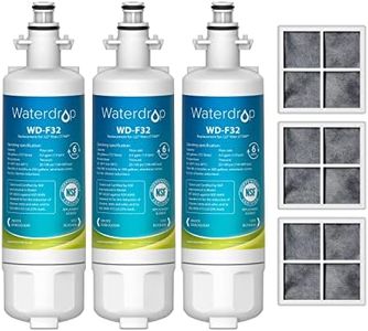 Waterdrop ADQ36006101 Replacement for LG® LT700P® Refrigerator Water Filter, Kenmore® 9690, 469690, ADQ36006102, LFXS30766S, RFC1200A, FML-3 and LT120F® Fresh Air Filter, 3 Combo