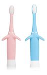 Dr. Brown's Infant-to-Toddler Toothbrush, Pink and Blue