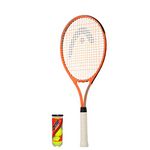 HEAD Radical Adult Tennis Racket inc Protective Cover & 3 Tennis Balls - Grip Size L1