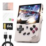 Anbernic RG35XX Handheld Games Consoles with 5400+ Classic Games, 3.5 Inch IPS Screen Linux System, Support 2.4G Wireless Gamepad and HDMI TV Output, Games Console, Gifts for Boys and Girls(Gray)