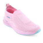 Campus Women's Annie Walking Shoes Pink/S.GRN - 7UK/India
