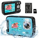 Underwater Camera,4K 48MP 17FT Wate