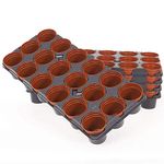 YouGarden - Professional Shuttle Trays and Pots for Growing On Plants, Seedling Pots, 5 Trays, 90 Pots in Total - Perfect for any Gardener Gorwing on Pots for Gardners in Gardens