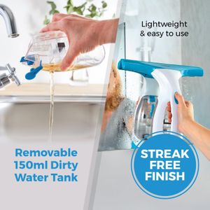 Tower Cordless Window Vacuum Cleaner – Streak-Free Glass Cleaning
