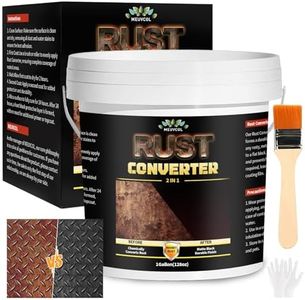 2-in-1 Rust Converter & Metal Primer - 1 Gallon Black Rust Inhibitor Paint for Metal, Ultra Automotive Rust Reformer & Seal, Long-Lasting Rust Preventative Coating, Heat Resistance