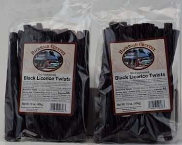 Backroad Country Black Licorice Twists 16 Ounces (Pack of 2)