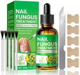 Fungal Nail Treatment, Extra Strong Nail Fungus Treatment for Toenail with Tea Tree Oil, Toe Nail & Ingrown Toenail Treatment, Nail Growth Treatment, Improves Thick Discolored Nails + 5 Patches, 30ml