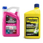 Holts HAFR0006B Antifreeze Coolant for Car VW-Audi-Seat-Skoda G12, G12+, G12++, G13, G12 EVO 10-year & Prestone Coolant Flush, Engine Coolant Flush For Car To Prevent Problems & Maximise Performance