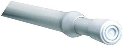 Easy fit Aluminium Extendable Tension Rod - Spring loaded Twist and Fit Net curtain rod (100cm - 150cm)