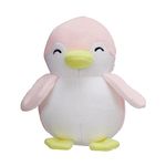 Amazon Brand - Jam & Honey Penguin, Plush/Soft Toy for Boys, Girls and Kids, Super-Soft, Safe, Great Birthday Gift (Pink and White, 17 cm)