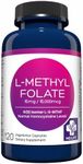 MD Life L Methylfolate 15mg - Professional-Grade Active Methylfolate Supplement - Maximum Potency MTHFR Supplements - L-methylfolate 15 mg 120 Capsules - Essential Amino Acids