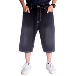 LUOBANIU Men's Denim Shorts Casual Baggy Jean Shorts Classic Loose Fit Summer Vintage 90S Skateboard Jogging Dance Shorts 024-1 Black 32