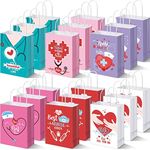 Crtiin 150 Pieces Nurse Day Paper Gift Bags with Handle Nurse Goody Candy Bags Nurse Day Party Favor Supplies Treat Bags for Nurse Coworkers Medical Graduation Party Nurse Appreciation Week Gifts