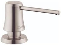 hansgrohe3-inch Bath and Kitchen Sink Soap Dispenser Transitional in Stainless Steel Optic, 04796800