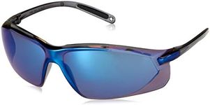Honeywell A703 A700 Series Eye Protection Safety Glasses, Gray Frame, Blue Mirror Lens (Pack of 10)