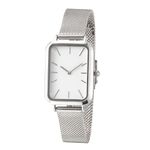 GBB Women's Mesh Bracelet Watch Minimalist Watches for Women Casual Fashion Wrist Watch Business Dress Quartz Analog Stainless Steel Ladies Watches (Silvery)