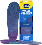 Dr. Scholl's Walk Longer Insoles for Women - Comfortable Plush Foam Cushioning Inserts for Walking, Hiking, and Standing on Feet All-Day with Arch Support - Walk 50% Longer Without Muscle Fatigue