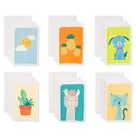 American Greetings Assorted Blank Cards, Cute Animals and Icons (48-Count)