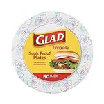 Glad Round Disposable Paper Plates 