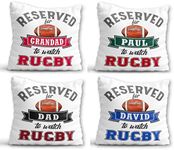 Rugby Cushion - Birthday Gift for H
