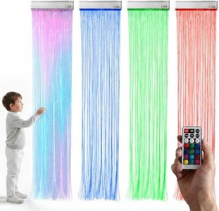 Special Supplies Fiber Optic Curtain Light Kit – Waterfall LED Curtain Lights for Kids, Children, Sensory Rooms, Bedrooms, and Home Decoration