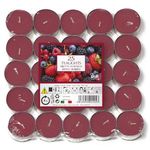 Price's Petali Brand Scented Tealights | 25 Pack Tealights 4 Hour Burn Time | Available in Multiple Scents (Mixed Berries)