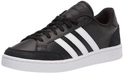 adidas Men's Grand Court Se Racquetball Shoe, Black/White/Dove Grey, 8 UK