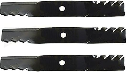 RAParts (3) Toothed Mower Blades Fits John Deere ZTrak Z525E Z535M Z540M Z375R Replaces M143520