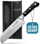 Cutluxe Santoku Knife – 7" Chopping Knife, Vegetable Knife – Forged High Carbon German Steel – Full Tang & Razor Sharp – Ergonomic Handle Design – Artisan Series