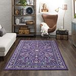 Mohawk Precision Printed Prismatic Shenandoah Area Rug, 5'x8', Purple