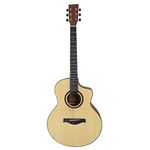 Vault EA40-CE 41 inch Premium Solid Spruce-Top Cutaway Electro Acoustic Guitar - Natural