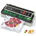 MAGIC SEAL 16'' Commercial Vacuum Sealer Machine, Meat Sealer Vacuum Packing Machine with Double Pump and Auto Cooling System, Sealing and Vacuum Time Control, Compatible with Mylar Bags