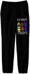 Five Nights at Freddy's Character Group Youth Black Drawstring Sweats-Small