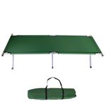 Trademark Innovations Portable Folding Bed Camp Cot, 75" L x 17" H x 25" W, OD Green