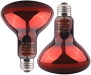 Aiicioo Reptile Red Night Light Bulb - 150W Reptile Heat Lamp Bulb Infrared Basking Spot Lamp for Bearded Dragon Lizard Turtle Hermit Crab Leopard Gecko Snake Chameleon Tank