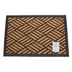 ED Heavy Duty Coir Door Mat 40 x 60cm Standard Door Rug Rubber Non-Slip Backing Great For Winter (Criss Cross)