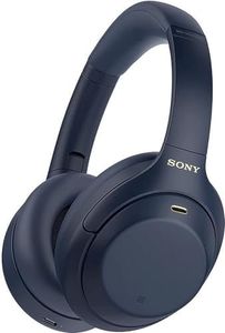 Sony WH-1000XM4 Noise Cancelling Wireless Headphones - 30 Hours Battery Life - Over Ear Style - Optimised for Alexa and Google Assistant - with Built-in mic for Phone Calls - Midnight Blue