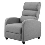 Artiss Recliner Chair Grey Fabric L