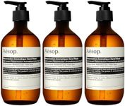 Aesop Resurrection Aromatique Hand Wash | Gentle Cleanser with Orange, Rosemary and Lavender Oils | 16.9 oz, Pack of 3