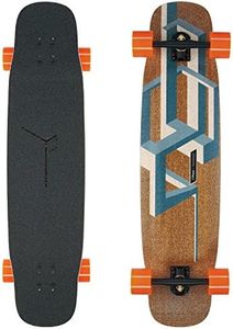 Loaded Boards Basalt Tesseract Bamboo Longboard Skateboard completo (blu scuro, 80a in ruote calore)