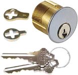 Pacific Doorware Mortise Lock Cylinder & Keys, 1-1/8inches Length, Adams Rite & Standard Cams