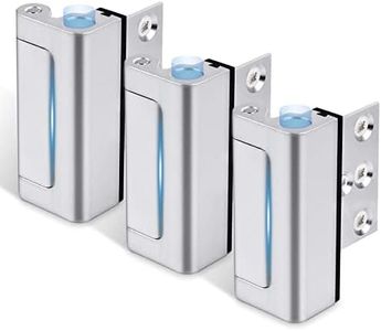 Steinwhale Home Security Door Reinforcement Lock 3Pack, Childproof Safety Door Lock Latch Inside Stopper, Add High Security to Prevent Home Unauthorized Entry, Aluminum Construction Finish