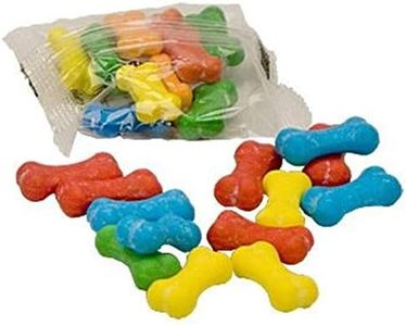 Fun Express Bone Shaped Candy Fun Packs for Halloween - 59 Bags Bulk Candy Individually Wrapped - Party Favors for Kids Birthday Pinata Stuffers Goodie Bag Stuffers Sweet Treats Candy Assortment