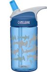 CamelBak Kids Eddy Hammer Heads Water Bottle, Blue, 400 ml