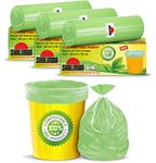 Shalimar Compostable Garbage Bag Size 19 x 21 Inches (Medium) 45 Piece (3 Rolls) Dustbin Bag/Trash Bag - Green Color