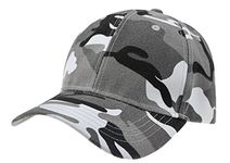 ITODA Unisex Casual Camo Baseball Cap Breathable Cotton Personality Fishing Hat Adjustable Snapback Baseball Hat Camouflage Sun Protection Summer Outdoor Cap for Men Women Hiking Hunting Trekking