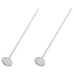 2X Long Stem Compost Soil Thermometer - Fast Response Stainless Steel 20 Inch - Measuring Probe - Fahrenheit and Celsius